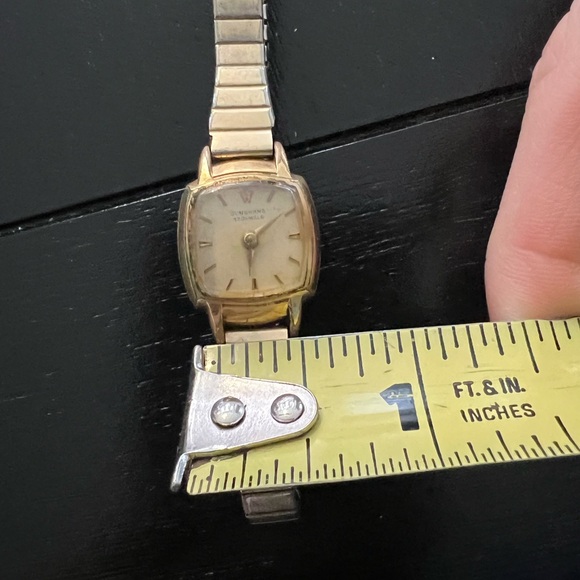 Vintage Gold & Silver Expansion Stretchy Band Wrist Watch Unisex Adult Unique - Picture 3 of 16